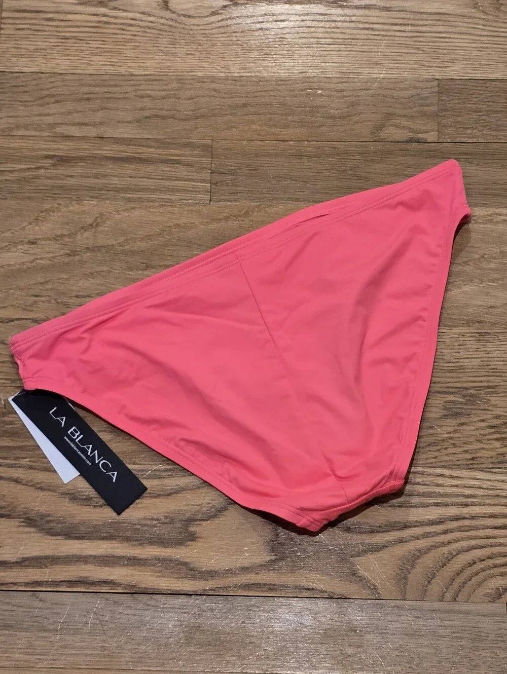 La Blanca Women's Island Goddess Coral Reef Pink Bikini Bottom Sz 10 NWT